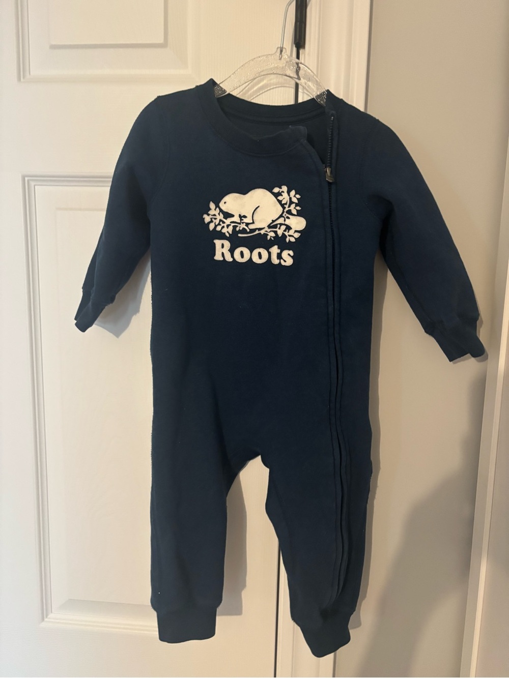 12-18 month Roots Navy Blue Baby One-Piece Romper